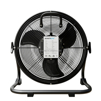 Ventilateur portable extérieur AC/DC 12V haute puissance 15600mAh, prix d'usine, nouveau design, ventilateur de sol en métal portable pour le camping en extérieur 30W