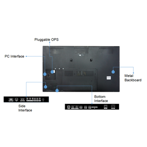 Digital 75 Inch School Teaching Device Interactive White Board All in One Computer Led Touchscreen Monitors - Product Image 2