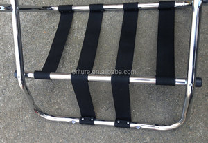 H022 kim loại bền kết thúc đồ nội thất khách sạn sơn tĩnh điện thép hành lý đứng gấp hành lý giá cho phòng ngủ khách sạn - Product Image 5