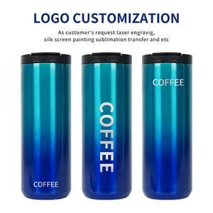 Custom Logo 500ml Stainless Steel <b>Double</b> <b>Wall</b> Insulated Coffee <b>Mug</b> Travel Tumbler - Product Image 4