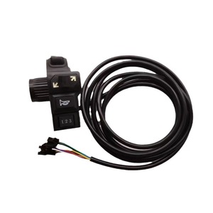 Accesorios de <span class=keywords><strong>bicicleta</strong></span> eléctrica, luces delanteras y traseras, bocina de dirección de velocidad Variable de tres velocidades, interruptor de manillar Cuatro en Uno - Product Image 1