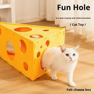 Plateau à gratter pour chat en fibre de polyester, lit pour chat, grattoir à deux niveaux, auto-divertissement, sans perte de poils, jouets pour animaux de compagnie - Product Image 2