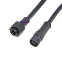 Câble d'éclairage M14 2 broches connecteur mâle femelle étanche pour bandes Led