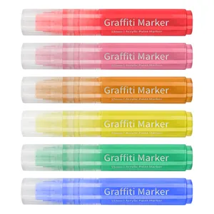 Jumbo Tip 15Mm Acryl Marker Voor Muurschildering Graffiti Muur Diy Gereedschap Aanbieding Customization