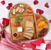 En promotion : Planche à fromage et plateau de service pliable en bois massif, magnétique, ensemble cadeau pour cuisine, cadeau de pendaison de crémaillère