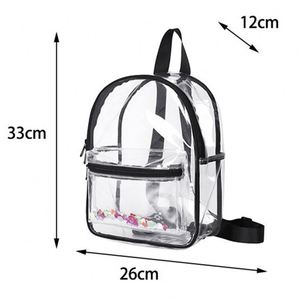 กระเป๋าเป้สะพายหลัง PVC ใสกันน้ำสำหรับเด็กนักเรียนกระเป๋านักเรียน - Product Image 5