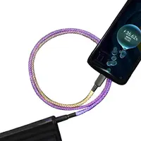 Mobile Phone Charger Cables, USB to Type-C, RGB LED, 66 W