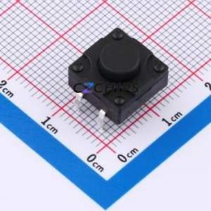 TSW12111-075B511BA Tactile Switch Through hole-4P,11.7x11.5mm Switch Single Pole Single Throw Round Button 2.8N 11.7mm - Product Image 1