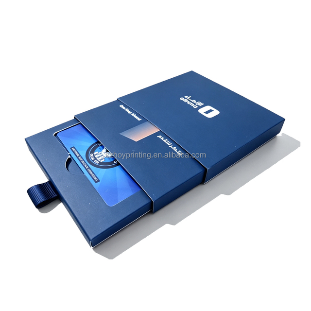 Manufacturer Supply Custom Nfc Card Packaging Slide Packaging Box for Sim Card