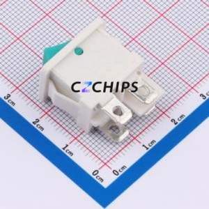 SS21-G1WIWG8-B(W3) Rocker Switch Through hole Component (THT),21x15mm Switch 12A 250V - Product Image 2