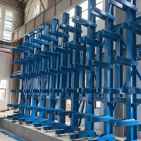 Système de rayonnage cantilever standard UE en acier robuste, capacité de charge 2000 kg, résistant à la corrosion, avec cadre de stockage à barres longues