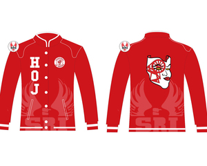 Chaqueta Universitaria Personalizada de los Corredores Masónicos de Jericho, Héroes de Jericho |   Chaqueta de Carreras HOJ Masons Bordada a Medida en Sarga de Algodón - Product Image 3