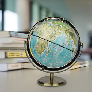 Mappamondo con Mappa della <span class=keywords><strong>Terra</strong></span> in Inglese 32cm Stile Retrò Globo con Luce LED Decorazione Educativa di Geografia Regalo per Ufficio - Product Image 6