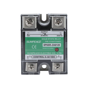 รีเลย์โซลิดสเตทรีเลย์ขนาดเล็กแบบมี <span class=keywords><strong>SSR</strong></span>-40DA สำหรับรีเลย์แบบ <span class=keywords><strong>SSR</strong></span> DC แบบ10-120A เฟสเดียว - Product Image 1