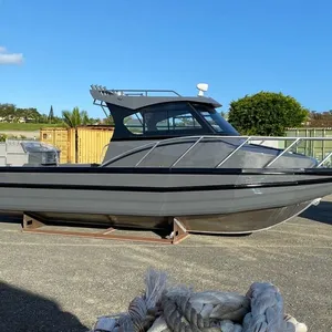 Bateau de pêche en aluminium de 25 pieds/7.5m avec certificat CE