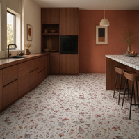 Dalles de terrazzo en pierre artificielle épaisses et résistantes à l'usure, design moderne pour hôtel, villa, appartement, sol, escalier