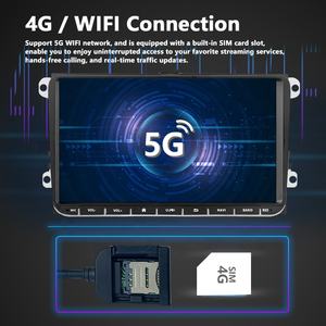 Autoradio Android 9 Pollici con 256GB, Octa-core UIS7870, Modello 3D per <span class=keywords><strong>Auto</strong></span>, Carplay per VW Amarok/Beetle/Transporter T5/<span class=keywords><strong>Passat</strong></span> <span class=keywords><strong>B6</strong></span> - Product Image 5