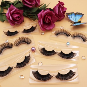 Best Selling False <b>Eyelash</b> Synthetic Lashes 25mm Faux 5d 3d Mink <b>Eyelashes</b> 3D Silk Russian Strip <b>Eyelash</b> <b>Vendor</b> - Product Image 6