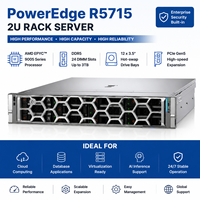 Server Rak 1U R5715 Prosesor AMD EPYC 9005 DDR5 Server Komputasi Awan AI Enterprise