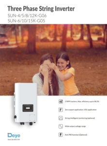 Inversor Solar Trifásico de 4-15KW con 2 MPPT para Conexión a Red, Modelo SUN-4/5/6/8/10/12/15K-G05/G06, 98.5% de Eficiencia, IP65 - Product Image 6