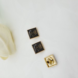 Zinklegering kleine vierknops rechthoekige geplateerde platte achterkant milieuvriendelijke Arabische moslim kledingknopen kledingaccessoires jassen - Product Image 6