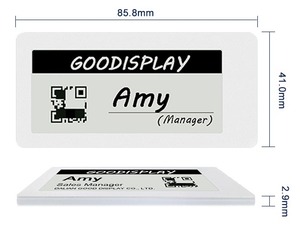 ป้ายอิเล็กทรอนิกส์อัจฉริยะขนาด 2.9 นิ้ว ปรับแต่งได้ รองรับ Android NFC บัตรประจำตัวดิจิทัล กันน้ำ อัปเดตได้ 1M+ รุ่น DMN029AW - Product Image 5