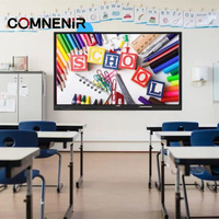 Pizarra Interactiva Inteligente LED 4K de 86 Pulgadas para Uso Escolar, Panel Plano con Pantalla Táctil de 20 Puntos para Aula y Oficina