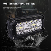 Barre LED Gros Orange 20 Pouces Tout-Terrain pour Jeep Wrangler Barre Lumineuse Hors Route