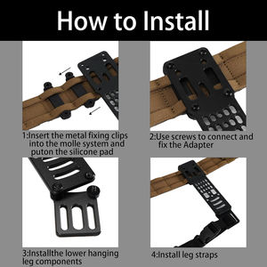 Beschermende Uitrusting-Tactische Modulaire Adapter Voor Qls Kit, <span class=keywords><strong>Drop</strong></span> <span class=keywords><strong>Leg</strong></span> <span class=keywords><strong>Holster</strong></span> Platform Met Dijband, Metalen Modulaire Adapter - Product Image 5