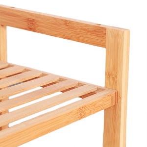 <span class=keywords><strong>Banc</strong></span> en <span class=keywords><strong>bois</strong></span> de bambou imperméable à 2 niveaux, tabouret, étagère de rangement <span class=keywords><strong>pour</strong></span> la <span class=keywords><strong>douche</strong></span> et la salle de bain - Product Image 6
