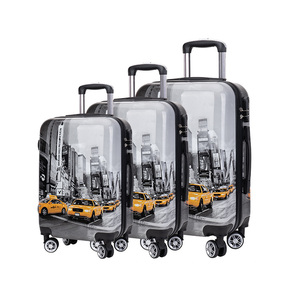 Men's Fashionable High Quality 210D Dacron Travel <strong>Suitcases</strong> Large Spinner Wide Handle ABS PC <strong>Plastic</strong> PU Elegant Carton <strong>Suitcase</strong> - Product Image 3