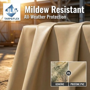 Bâche en PVC robuste enduite Ripstop 600 GSM, imperméable, anti-moisissure, pour couverture de camion, <span class=keywords><strong>remorque</strong></span>, camionnette - Product Image 2