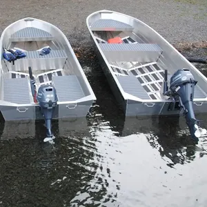 Kinocean 16ft Diepe V-Bodem Jet Aluminium Boot Populaire Vissersboot Met Gas Brandstof Voor Entertainment Gebruik Nieuwe Staat