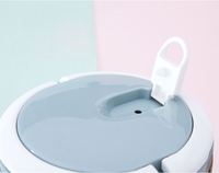 Boîte à lunch ronde moderne en plastique PP étanche et jetable pour la maison ou l'hôtel ensembles de couverts en acier inoxydable