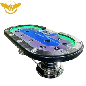 Bàn Poker YH Casino Di Động Hai Lớp, Đèn LED Chuyên Nghiệp Texas Hold Em - Product Image 4