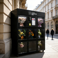 Mesin Penjual Bunga Otomatis Tanpa Awak 24 Jam dengan 8 Kompartemen yang Dapat Disesuaikan dan Fungsi Penahan Kelembapan Ekstra Panjang
