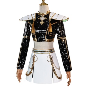 Costume Cosplay Rumi Mira Zoey con Paillettes Nere all'Ingrosso Uniforme Scolastica per Halloween Feste KPOP <span class=keywords><strong>Anime</strong></span> - Product Image 4