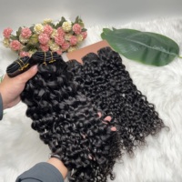 Extensions à clipser en cheveux humains naturels vietnamiens bruts, bouclés, volume intense, sans couture, 7 pièces, fourniture directe usine