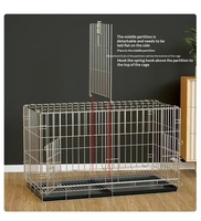 Cage à pigeons pliable en bois massif à deux étages, grande et extra-large, pour l'élevage domestique d'oiseaux, sans installation