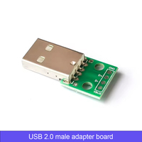 Micro Mini USB 2,0 3,0 hembra a macho USB B conector interfaz 2,54mm DIP PCB convertidor adaptador Breakout Board