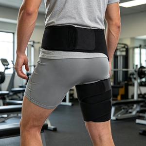 Meilleure vente du marché : Sangles de soutien et de protection respirantes et élastiques pour les jambes, les cuisses et les fessiers, pour la musculation et le sport, avec logo personnalisable - Product Image 1