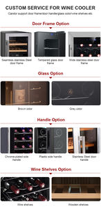 Para Candor Fábrica de aço inoxidável do fabricante do vinho Cooler 92-Bottle Dual Zone Built-in Compressor <span class=keywords><strong>Wine</strong></span> Fridge Household - Product Image 5