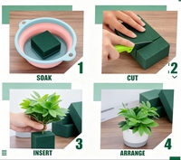 Mousse florale sans danger pour les tiges de fleurs, fournitures pour fleuristes en gros