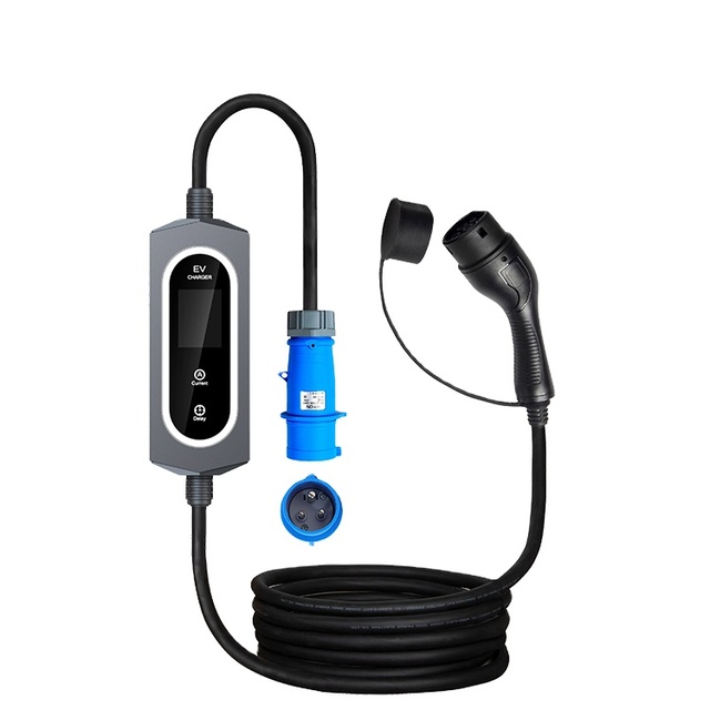 Portable Ev Charger 3.5kw 7kw 11kw 22kw 1 Phase Ev Home Charging Station Level 2 Type 2 Charger for Electric Cars for Tesla