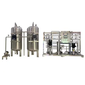 Wasserleitfähigkeit in der Kosmetikfabrik 1-10 us/cm SUS304 3M3/H Wasseraufbereitungssystem zweistufige RO-Reinigungsmaschine