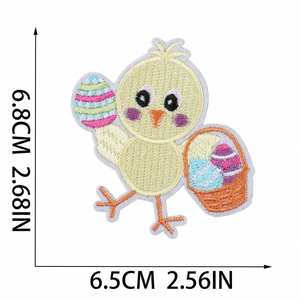 New Iron on Embroidery <b>Easter</b> Theme Bunny Egg Happy <b>Easter</b> Patch for Clothes <b>Bags</b> Decoration - Product Image 6