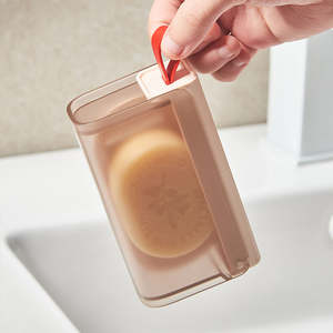 Boîte à savon de voyage portable en plastique écologique, durable, en deux parties, avec système de drainage, pour salle de bain, camping et usage extérieur - Product Image 6