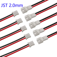 Mini 1.25mm JST Plug Jack Connecteur Câble Conseil 2 Broches Mâle Femelle PH2.0 XH2.54 Petite Mezzanine Fil Électronique 10/5/2