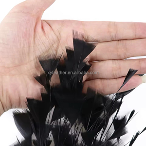 Xy 10-12inch Nhiều Màu Thổ Nhĩ Kỳ ngỗng lông hoa tam giác nghiêng coque miễn phí uốn cong lông plumas thủ công phụ nữ tự làm mũ - Product Image 3