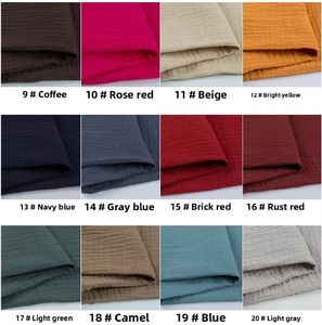 100% bébé coton biologique Voile léger Double froissé bulle gaze serviette <span class=keywords><strong>de</strong></span> <span class=keywords><strong>bain</strong></span> tissu pour garçons et filles - Product Image 5